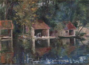 Local de lavagem em Grez-sur-Loing